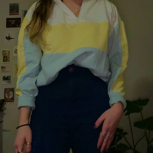 🌼 PacSun 80's Quarter Zip 🌼 - Picture 1 of 5